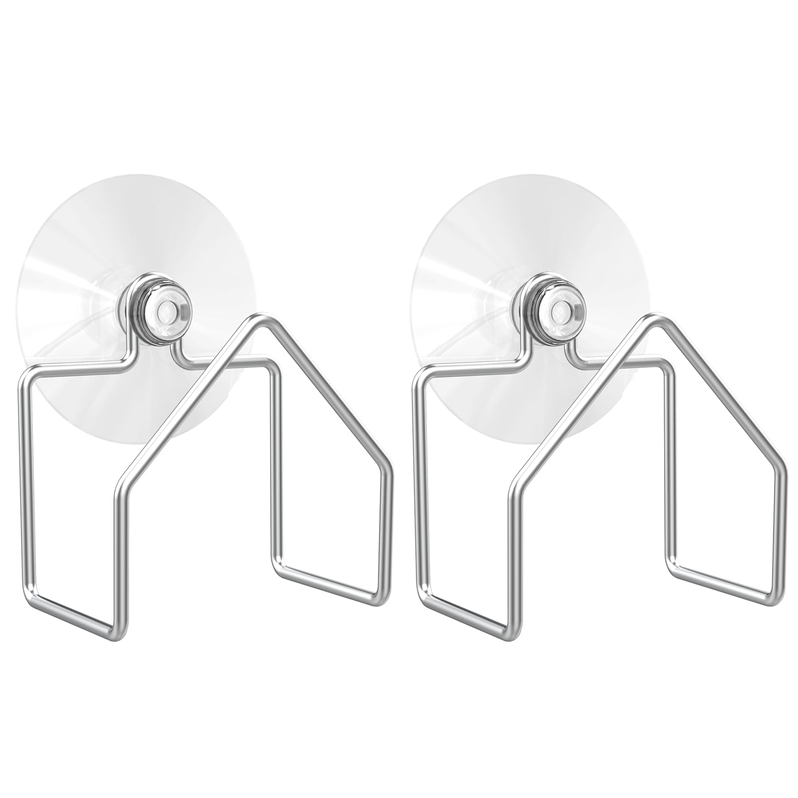 2 PCS Sponge Holders for Kitchen Sink Stainless Steel Sponge Rack with Suction Cup Rustproof Brushed SUS304 Sponge