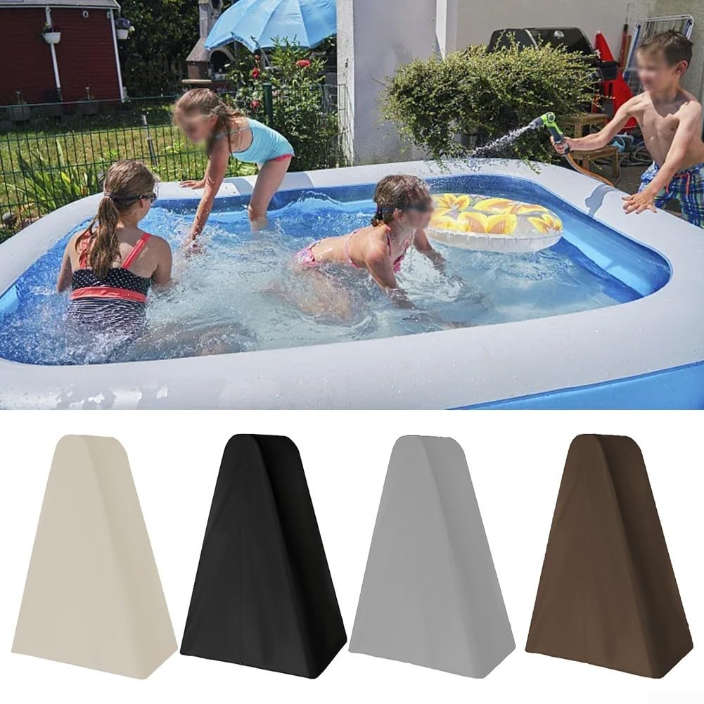Copertura resistente per scala da piscina con design con cerniera per un facile accesso e una vestibilità sicura (grigio)