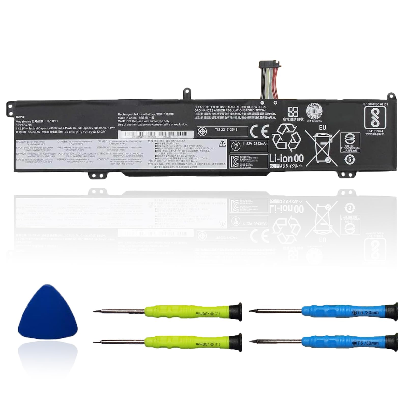 Amazon.com: OUWEE L18C3PF1 L18M3PF1 Laptop Battery Compatible with Amazon.com: OUWEE L18C3PF1 L18M3PF1 Laptop Battery Compatible with