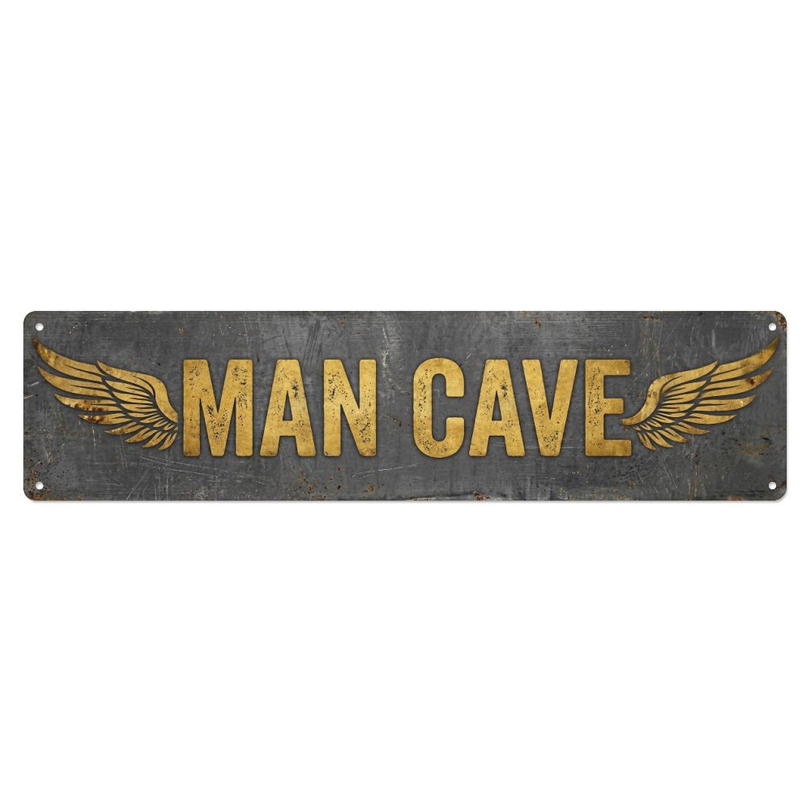 Gtthok Vintage Style Vintage Man Cave Historic Finds Retro Slogans Metal Tin Sign Plaque Wall Decor For Cafe, Club, Garden Metal Poster 4X16inch