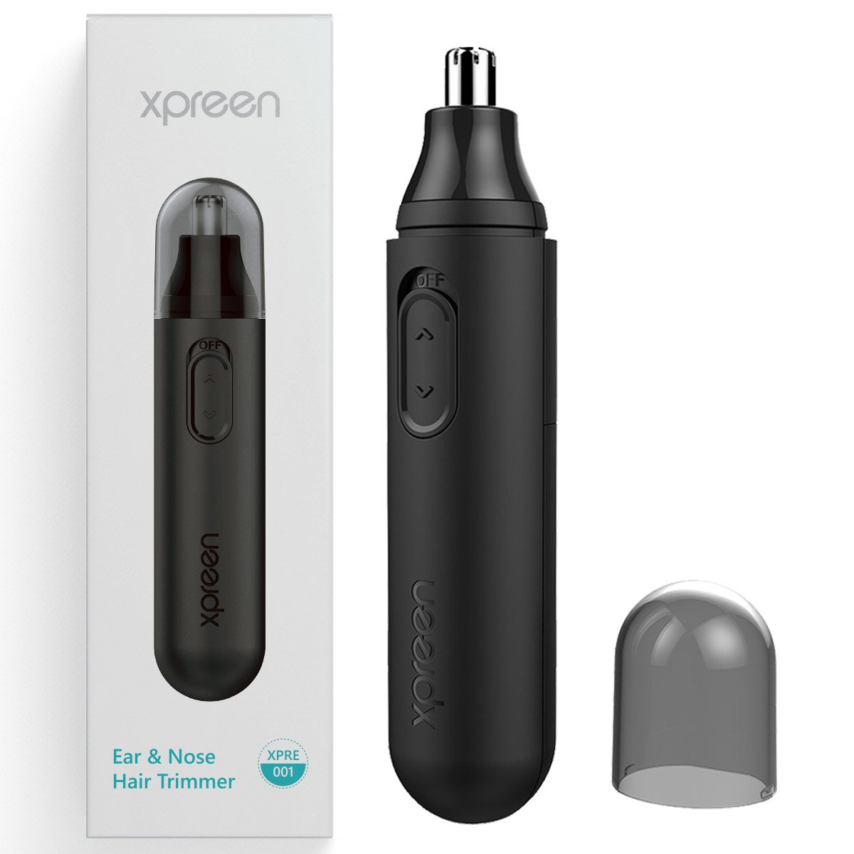 Nose Trimmer - Xpreen Nose Hair Trimmer High speed Rotating Waterproof Stainless Steel Ear Hair Trimmer for Men and Women
