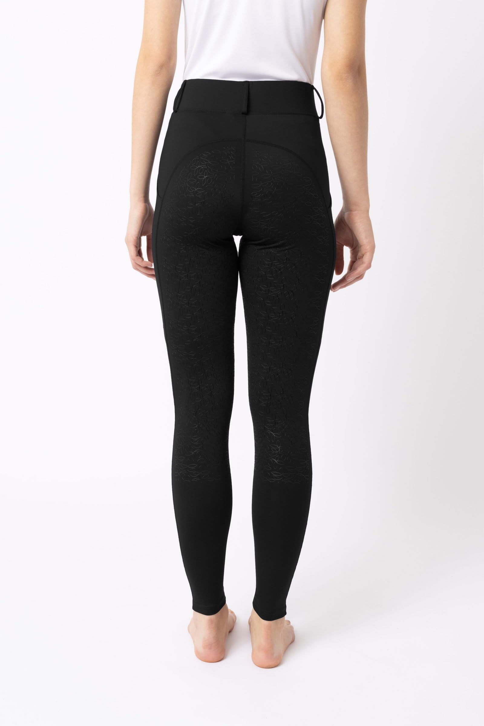 HORZE DEA Pantalón de equitación para señora, pantalón con Trabillas, Asiento Completo y Bolsillo para móvil