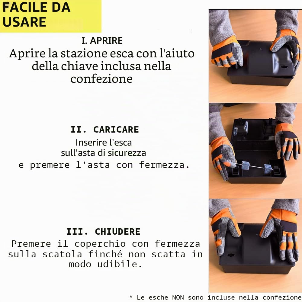 30x Scatola per esche Topo Regalo Multi Ratto Controllo Petigi