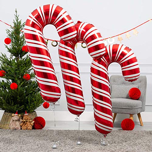 Christmas Candy Cane Balloons Party Decorations, Winter Holiday/Xmas/New Year/Candy Party Decorations Supplies(25Pcs) #TOP3