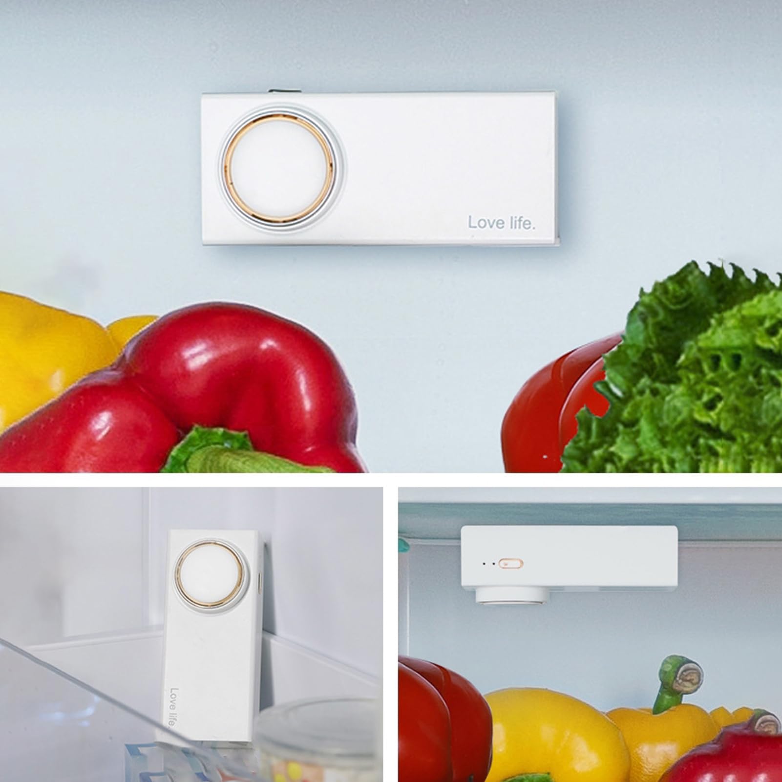Eliminatore di odori frigorifero | Assorbente Odori Armadio Deodorante Frigo Eliminatore di Odori 3 Modalità Dispositivo Intelligente per Cucina Armadio Toilette Viaggi