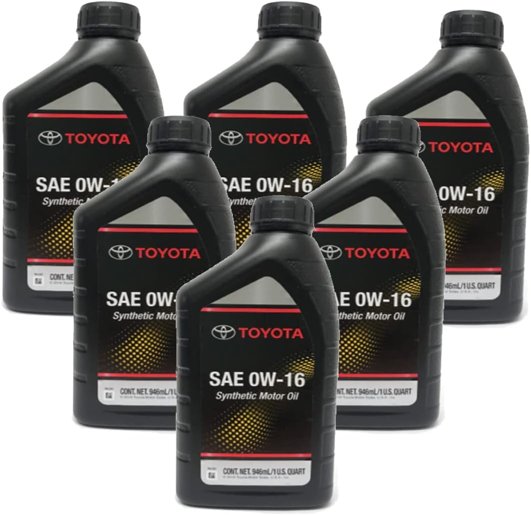 Genuine OEM Set of 6 Quarts Motor Synthetic Oil GTMO 0W16 For Toyota Lexus