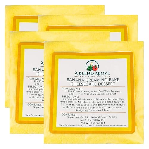 A Blend Above Banana Cheesecake No Bake Dessert Mix (4