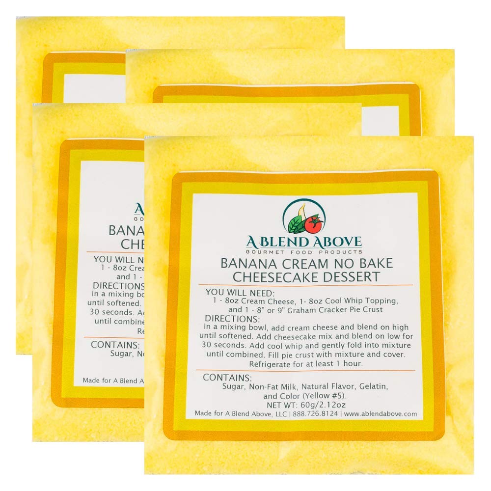 A Blend Above Banana Cheesecake No Bake Dessert Mix (4 Pack)