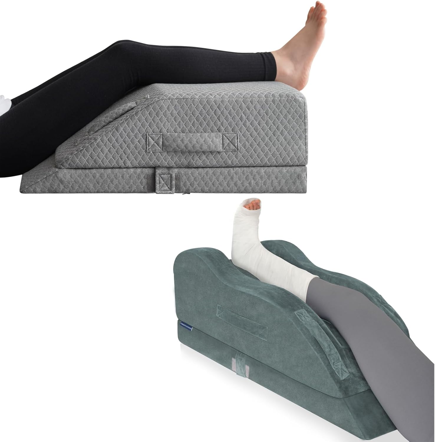 KingPavonini Adjustable Single Leg Elevation Pillow and Double Legs Elevation Pillow