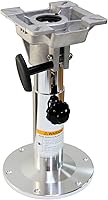 Vista 1 de Pedestal de aluminio ajustable para asiento de barco, base de silla de barco con altura ajustable de 13 pulgadas a 19 pulgadas