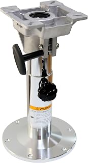 Aluminum Adjustable Height Locking Boat Seat Pedestal,Boat Chair Base with height adjustable from 13 inches to 19 inches