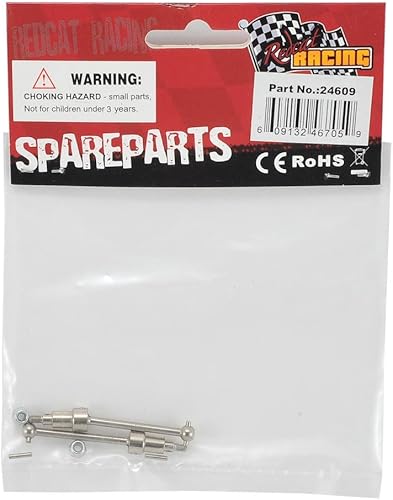 Miniatura 2 de Redcat Racing Ejes de transmisión universales traseros de acero con pasadores y tuercas