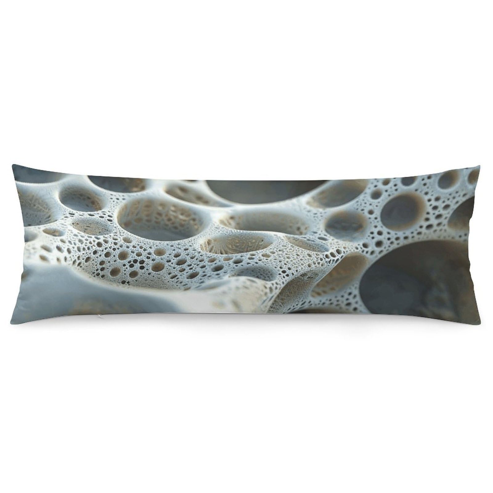 2 Pack Pillow Cases for Hair and Skin, Soft Breathable Pillow Case Covers with Hidden Zipper, Image with Holes Pillowcase 20"x54" Pillow Covers for Sleeping Gift