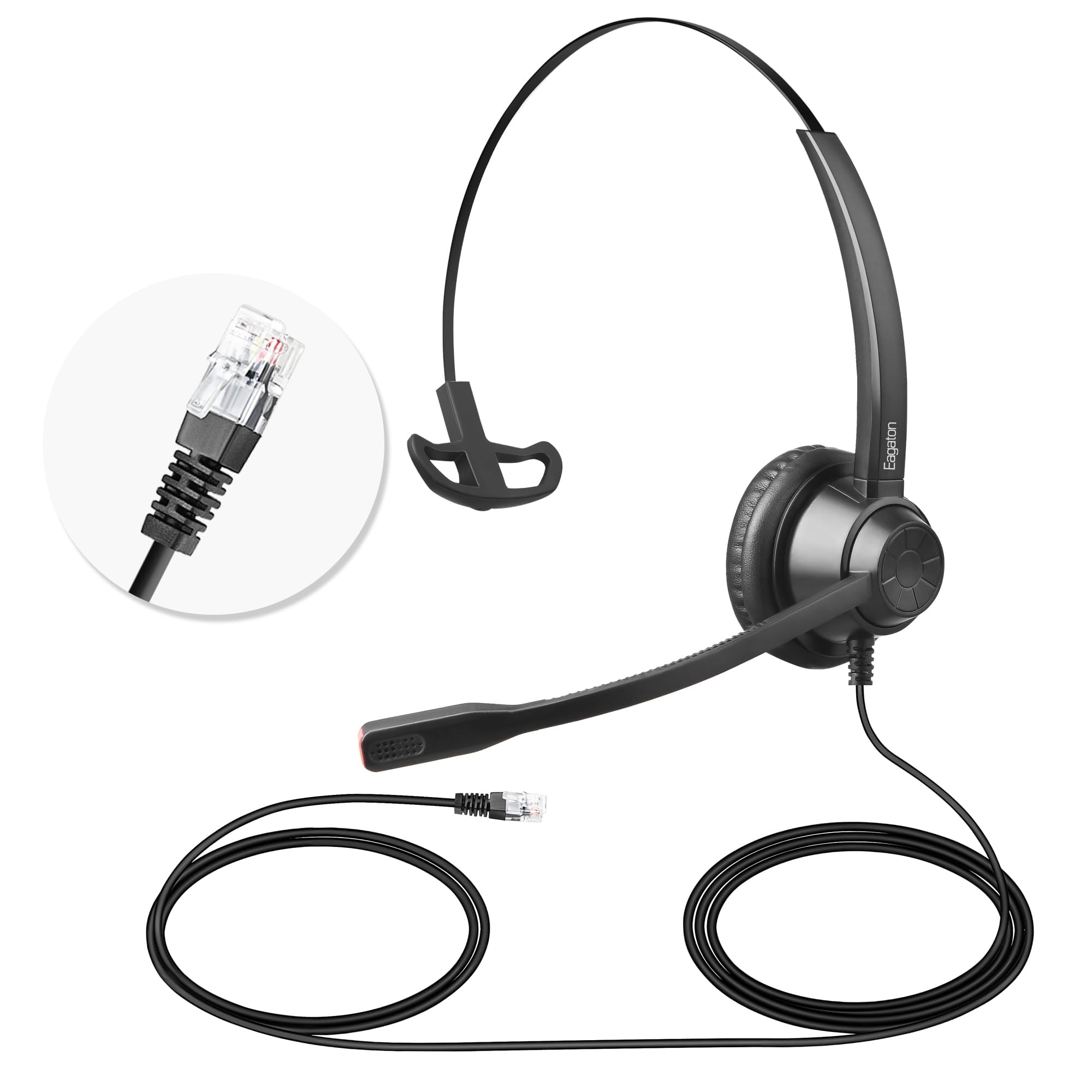 X1 Cuffie cablate per ufficio, cancellazione del rumore, cuffie per comunicazioni con microfono, design mono/doppio leggero per call center, reception, lavoro remoto e studenti