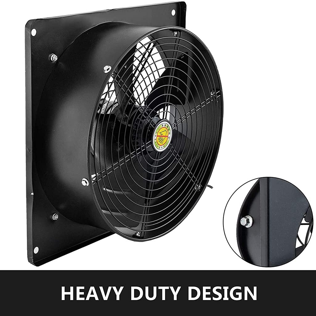 Estrattore di Ventilazione Industriale, Ventilatore del Flusso d'Aria da 400 mm, Ventilatore assiale Commerciale con griglia, Potente Ventilatore dell'Aria di Scarico assiale da 220 V, per Cucina de