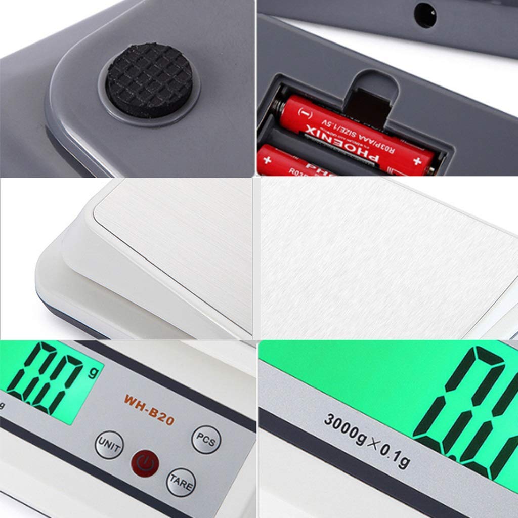 0.01g Electronic Kitchen Scales High Precision Scale Digital Jewelry Mini LED Display Medicinal Weighing Multifunctional for Cooking Baking 10.9