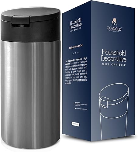Miniatura 8 de Gosnold Home and Garden Recipiente decorativo de almacenamiento de toallitas dispensador de toallitas recargable para cocina, baño, aula, oficina.