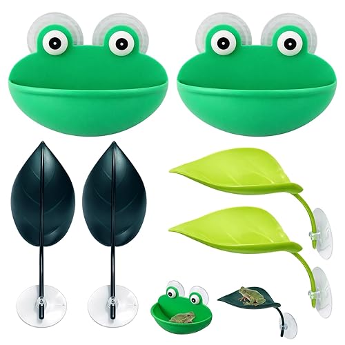 6-Piece African Dwarf Frog Tank Accessories, Reptile Basking Platform Set