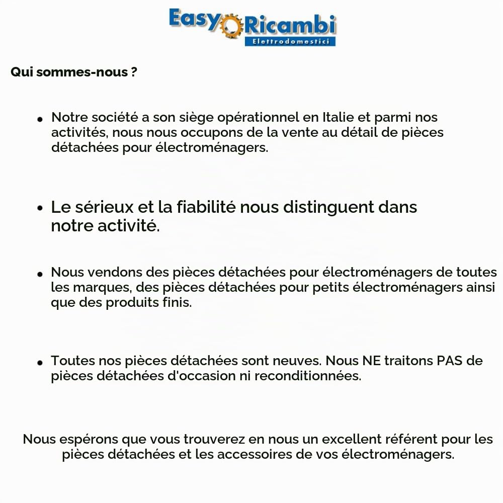 Easyricambi - Bougie d'allumage pour poêle à pellets 320W, modèle linéaire de diamètre 10 mm et longueur 180 mm, résistance pour un chauffage rapide, pièce de rechange pour de nombreux modèles de