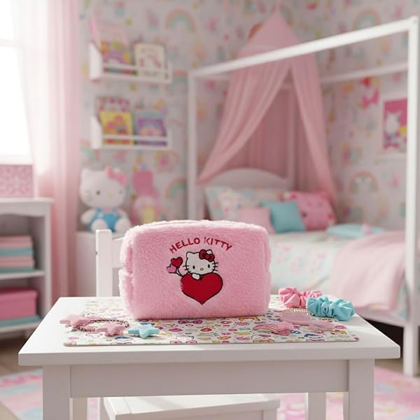 Hello Kitty - Estuche de Aseo de Piel con diseño de Sanrio - 2