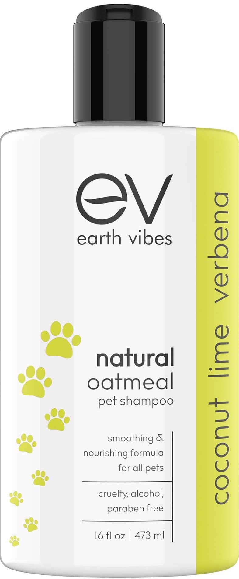 Earth Vibes Natural Oatmeal Dog & Cat Pet Shampoo & Conditioner, Dry Itchy Skin Relief for Dogs, Cats & Pets, Calming Aloe Vera, Made in USA, 16oz