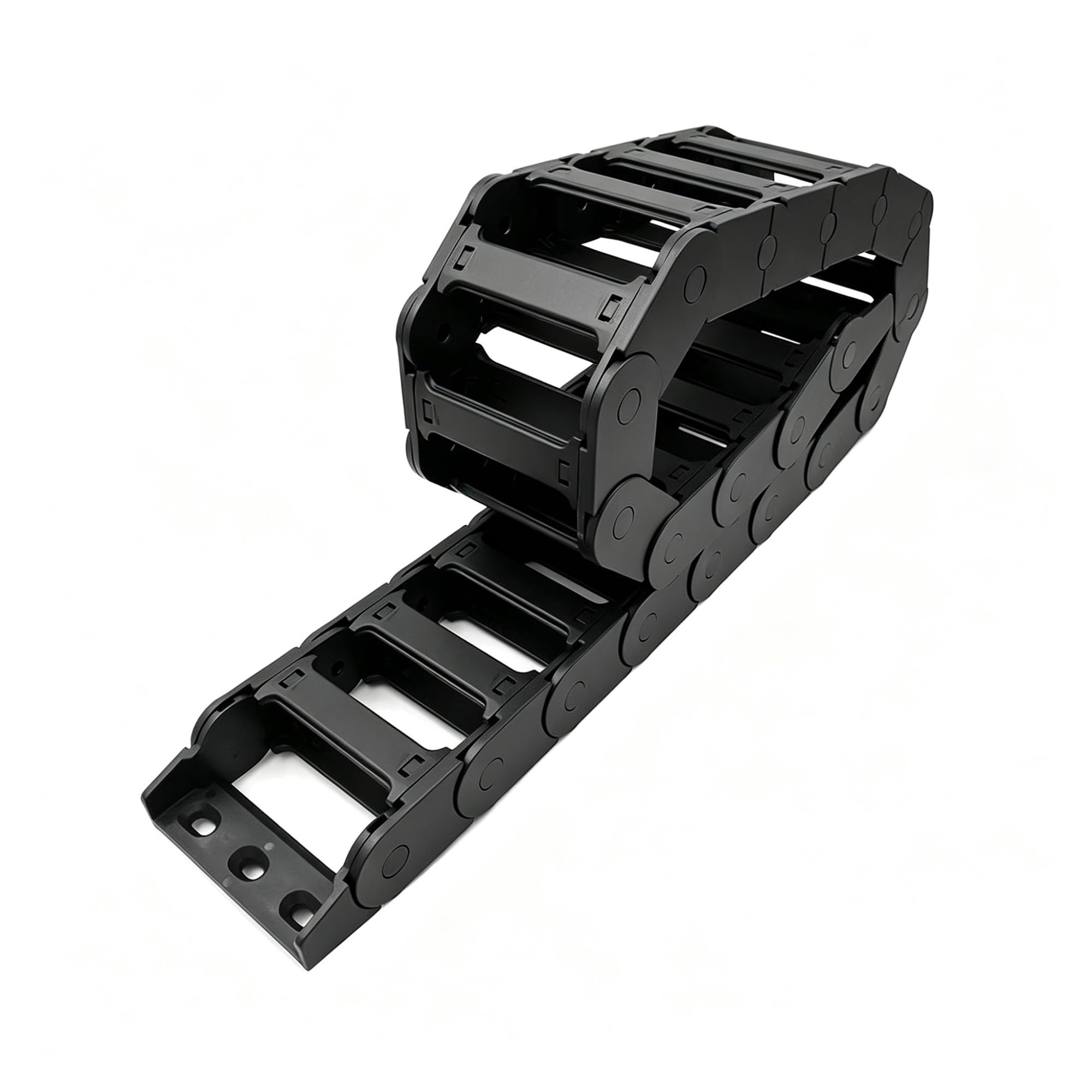 Chaîne de traînage câble, série 25, support fil en plastique 25x25mm 25x38mm