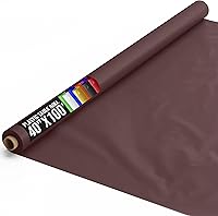 Vista 1 de Rollo de plástico para cubierta de mesa para banquetes, Marrón