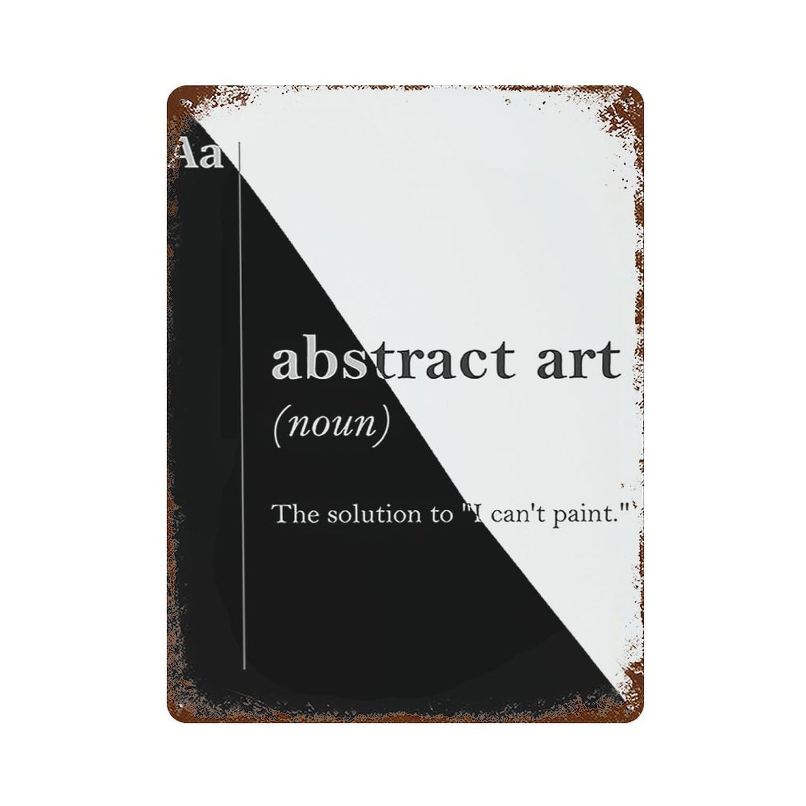 xiaoxiaoshen Abstract Art Definition Wall Decor Art Metal Tin Poster Modern Home Decor Art Home Bar Shop Decorations Vintage Sign 40x30cm