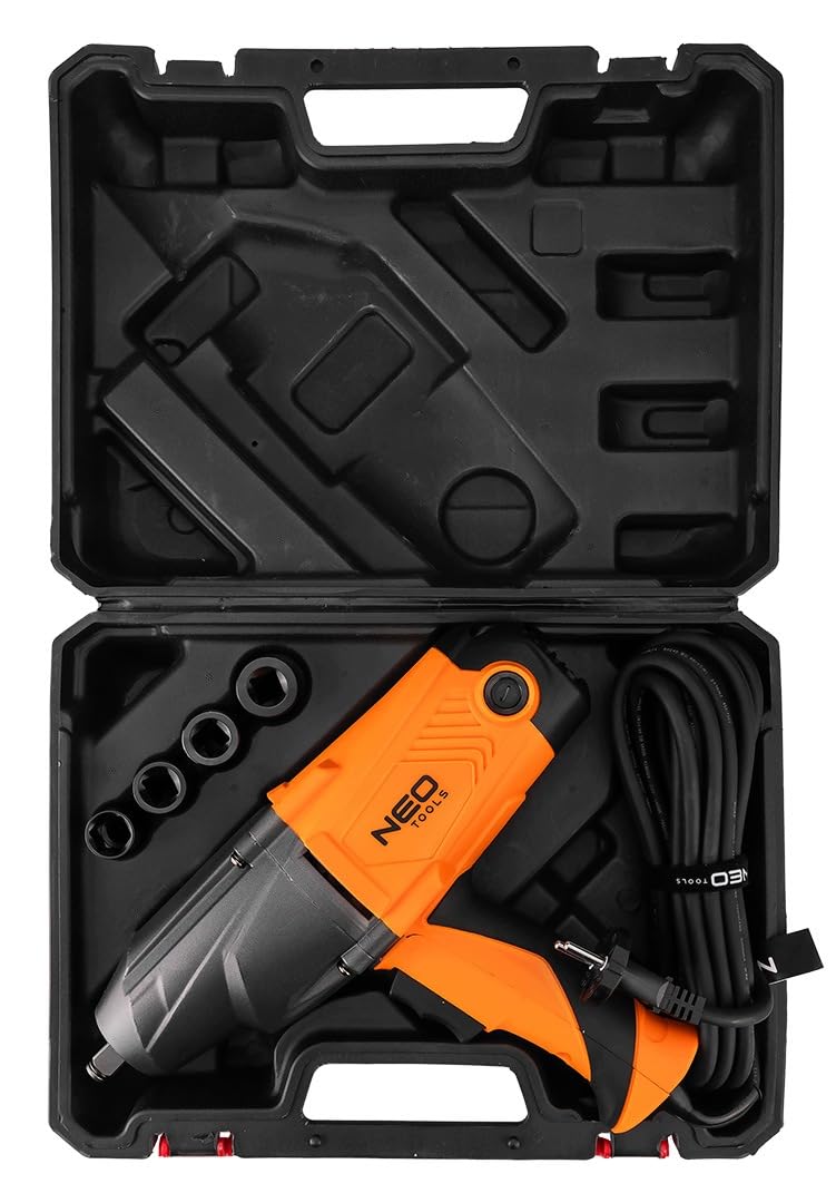 NEO TOOLS Elektryczna wkrętarka udarowa 1100 W 700 Nm 1/2 cala z walizką