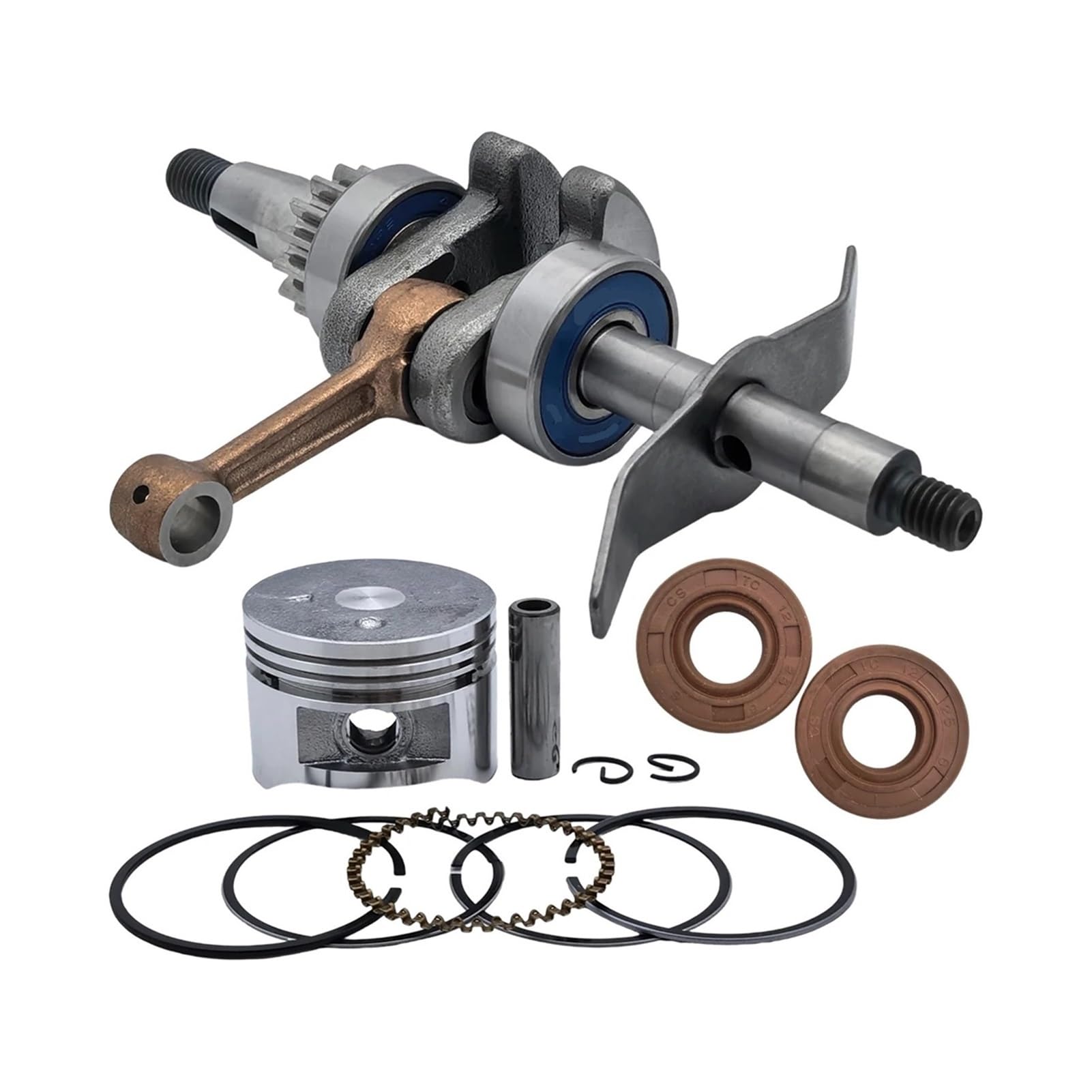 Kurbelwelle 39mm Kolben Ring Öl Dichtung Kit for GX31 GX 31 Gras Trimmer Rasenmäher Motor Teile Garten Werkzeug teile