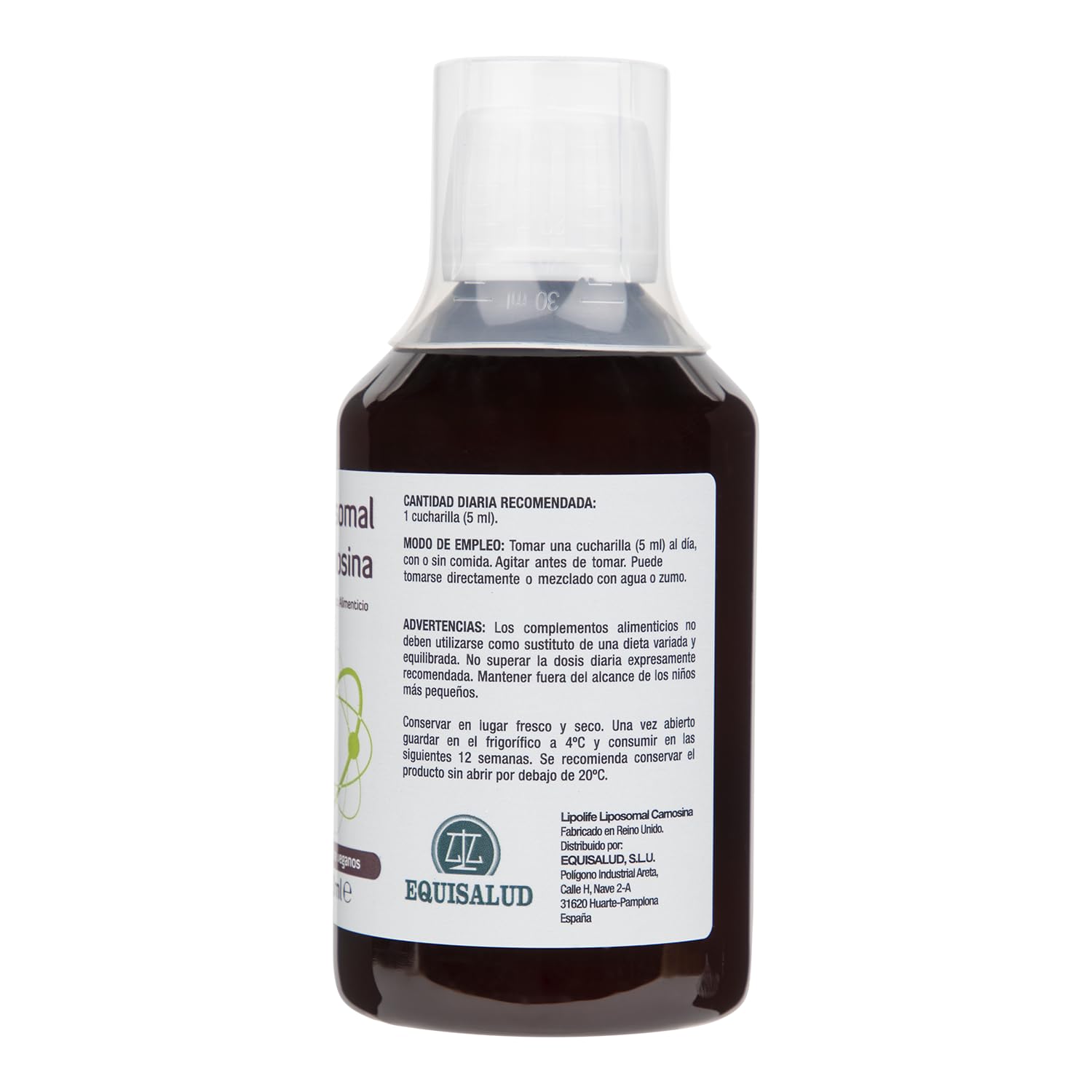 EQUISALUD LIPOLIFE LIPOSOMAL CARNOSINA 250ml. – produit spécialisé pour un usage quotidien, contenance 250 ml, peut être utilisé régulièrement selon les besoins individuels et devient un allié fiable