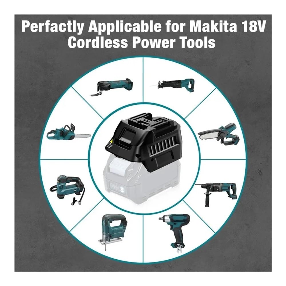 Conversión de batería de Iones de Litio de 40V a Compatible con batería de Iones de Litio de 18V Makita, Herramienta eléctrica inalámbrica, convertidor Adaptador de batería MT40MT18