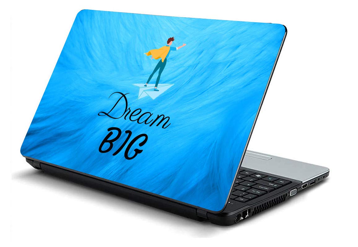 Studio Shubham Dream Big Laptop Skin for Laptop dell,Apple,hp & All Other Brands-Models Upto 15.6 inches/Waterproof Laptop Skin Cover/Laminated Laptop Skin Sticker Cover
