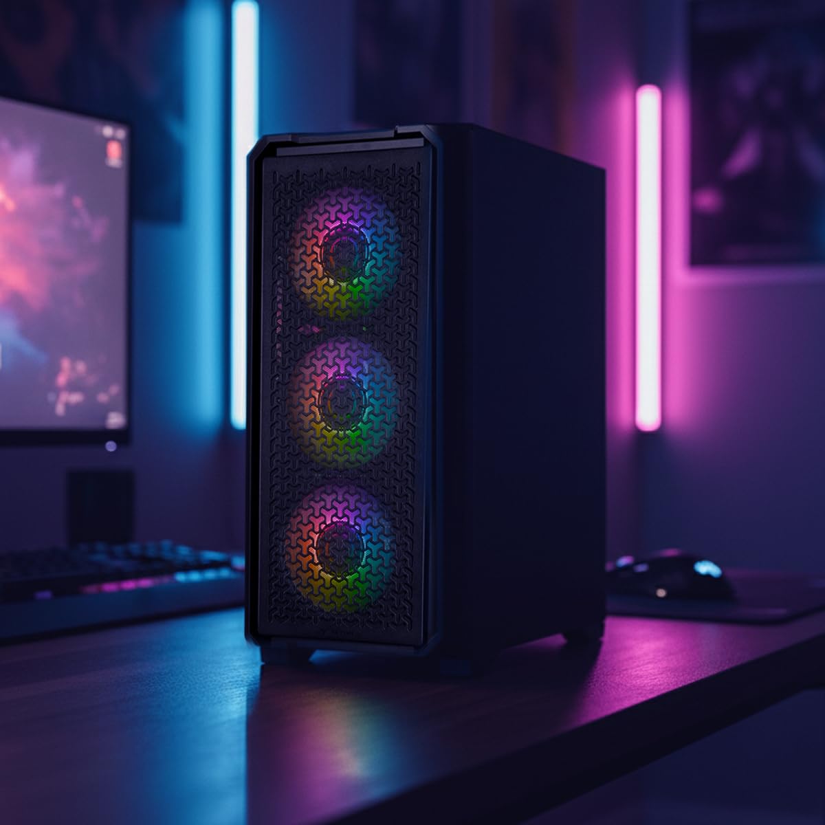 YEYIAN PC Gaming Intel Core Ultra 5 225F 4,9 GHz Nvidia GeForce RTX 5060 8 Go GDDR7 32 Go DDR5 1 To SSD WiFi 6 Win 11 Pro