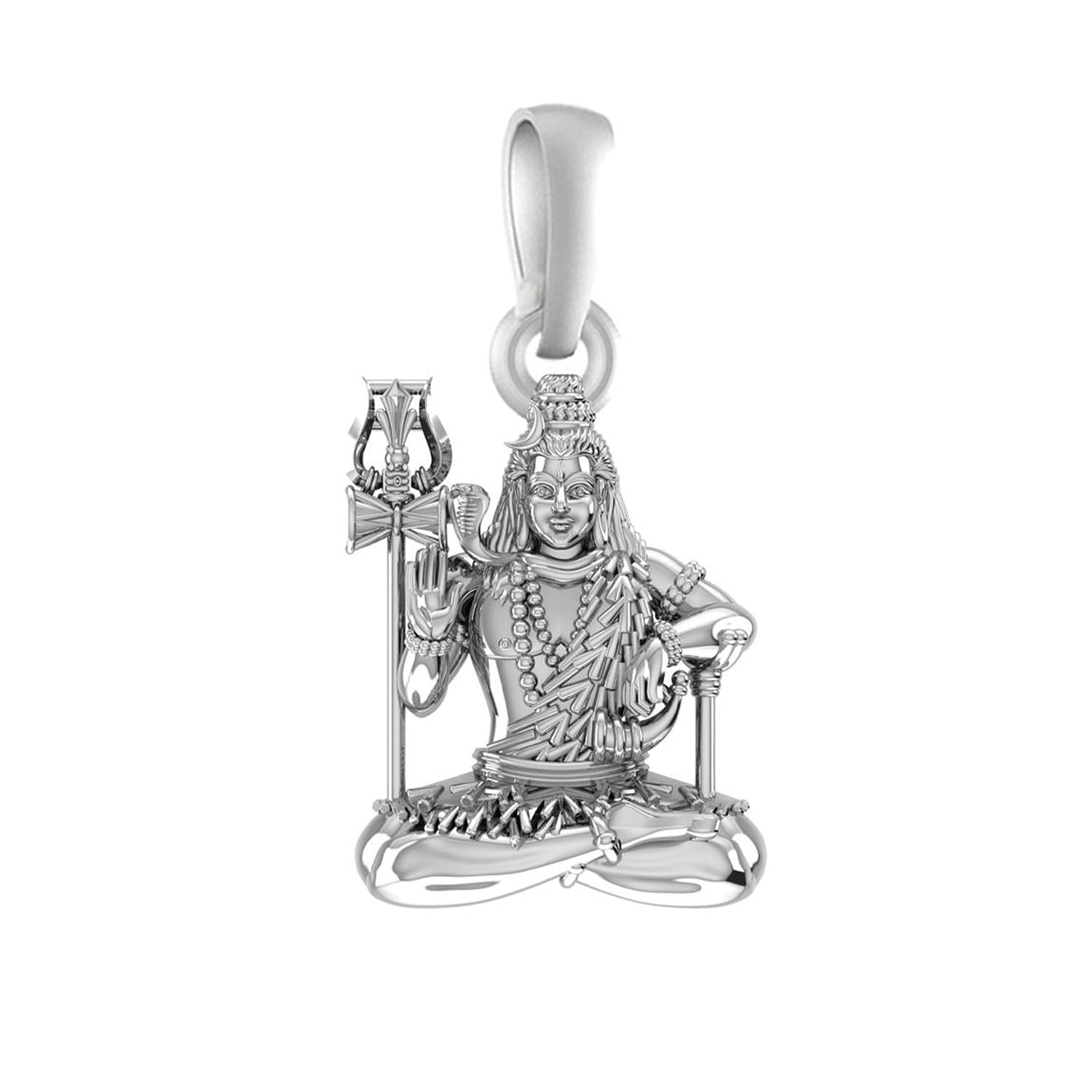 A AKSHAT SAPPHIRE Sterling Silver (92.5% purity) God Shiva Pendant for Men & Women Pure Silver Bhagwan Shiv Ji Locket for Good Health & Wealth-image-26