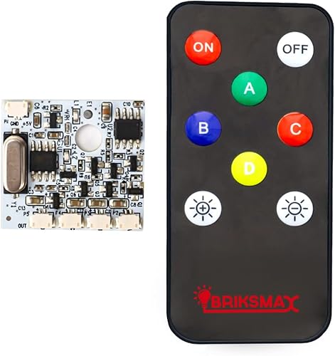 BRIKSMAX Módulo de control remoto de iluminación para iluminación DIY LegoMoc