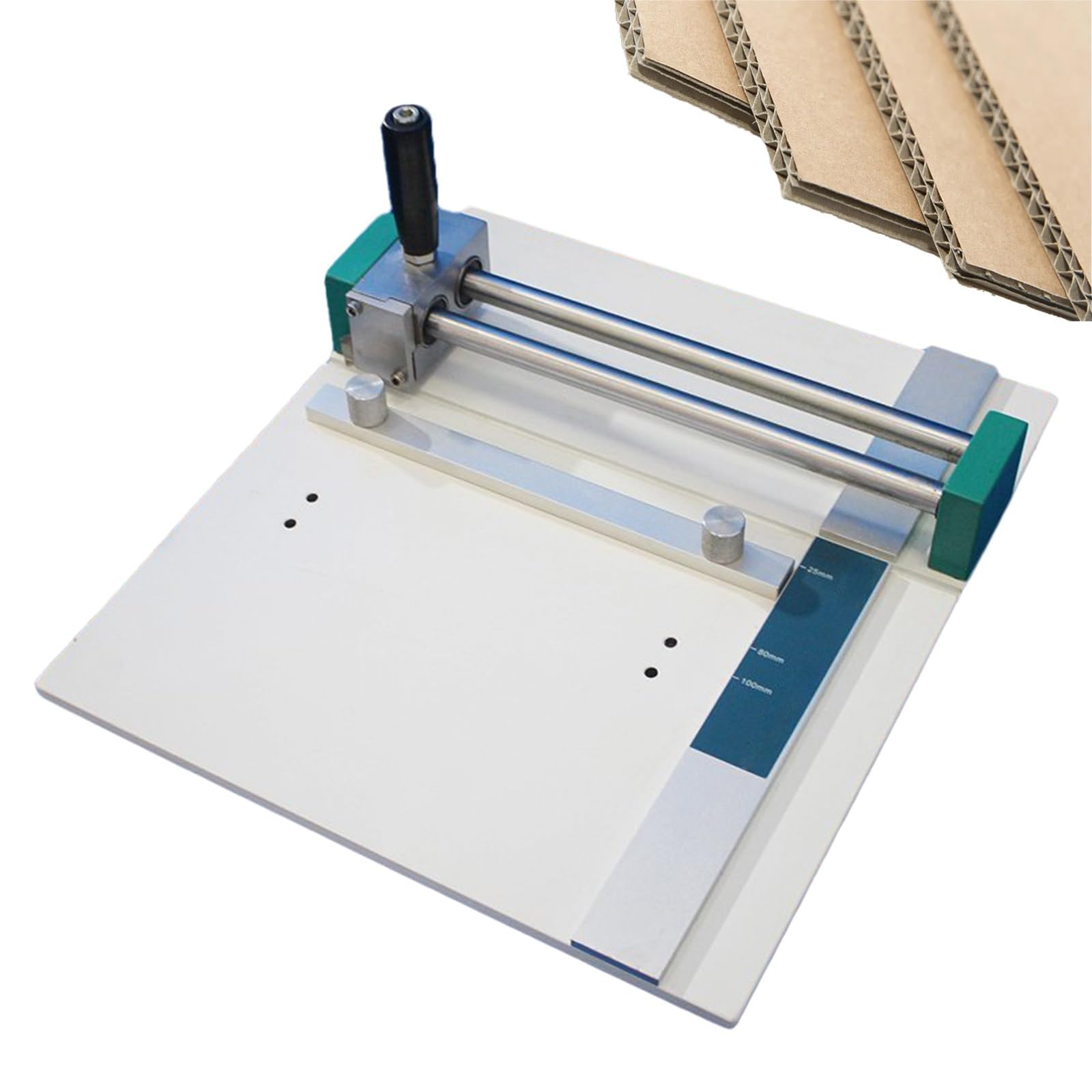 Taglierina manuale per campionamento del cartone, campionatore di pressione del bordo con lunghezza di 220 mm, regolabile per test su carta ondulata e cartone