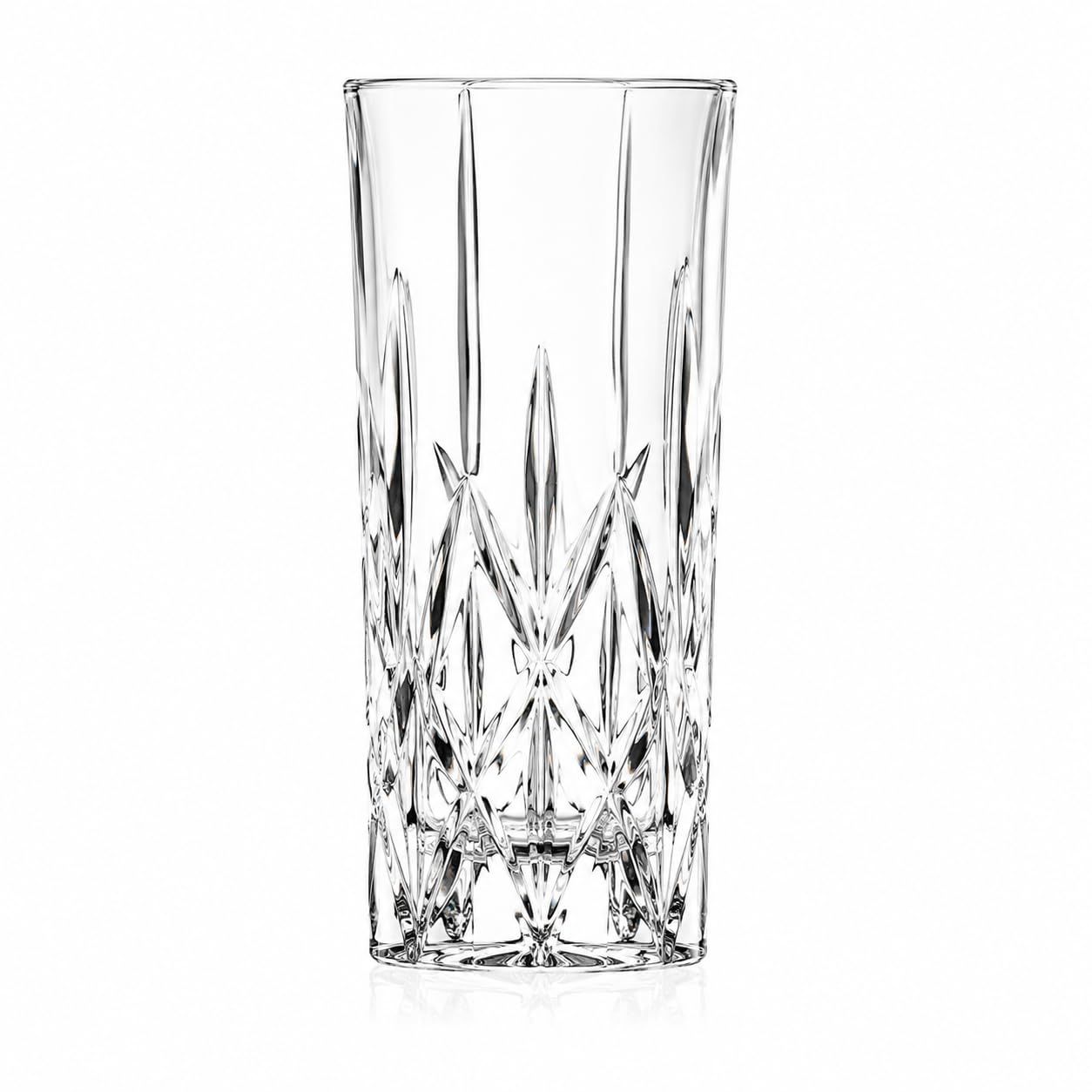 RCR 27438020006 Etna Hi-Ball Tumblers, Finest Luxion Crystal, Dishwasher Safe, Set of 6, 340 ml, Perfect for New Homeowners or Dinner Parties