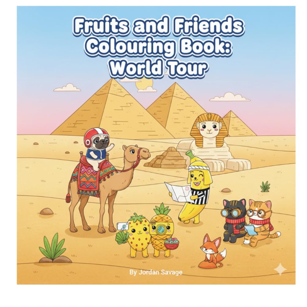 Fruits and Friends Colouring Book: World Tour
