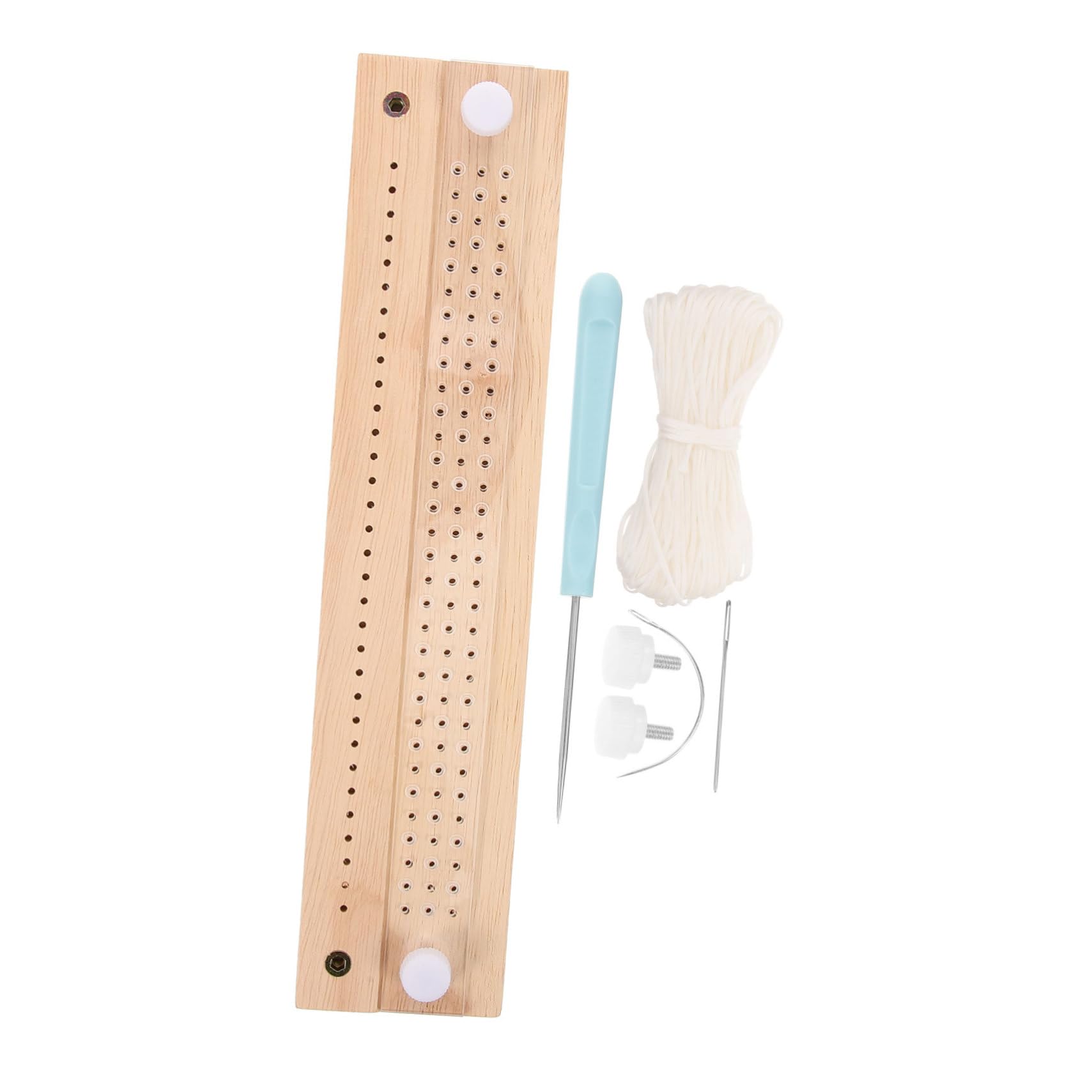Outil de Reliure Soi-même Beige en Métal et Bois pour Journaux
