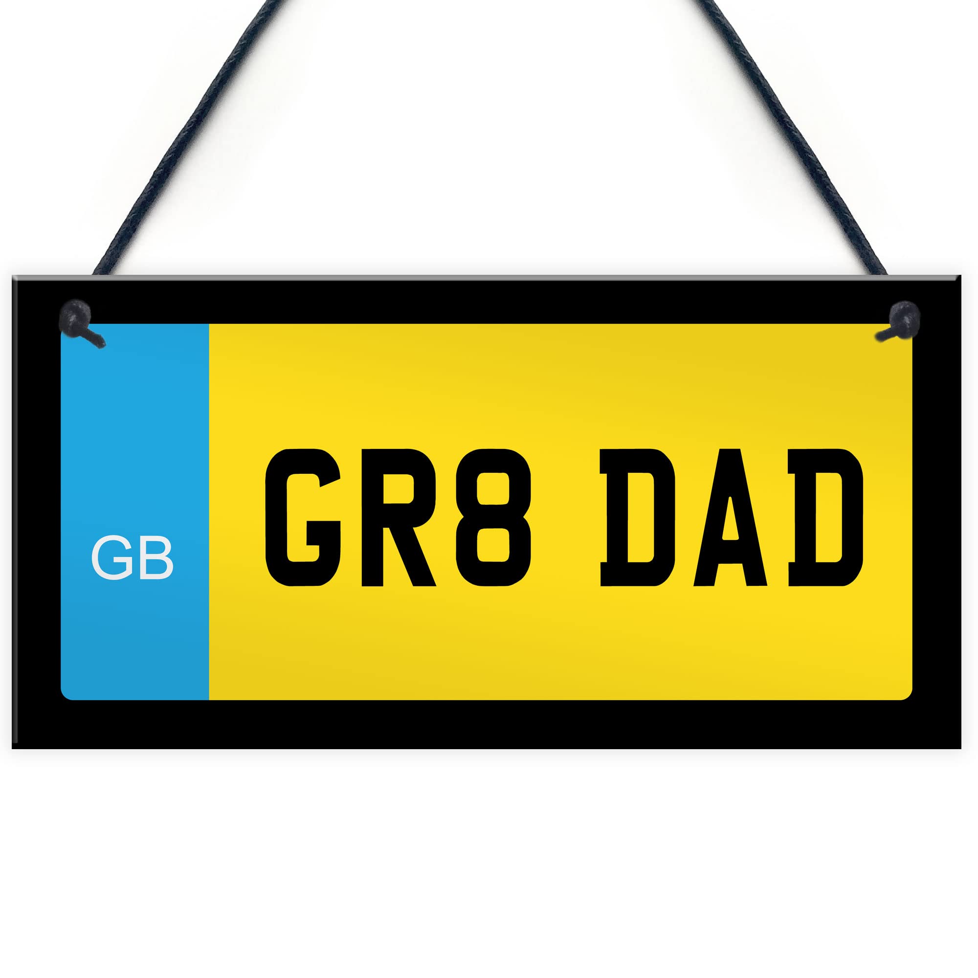 Red Ocean Dad Gift Novelty Number Plate Sign Fathers Day Birthday Gift For Dad From Daughter Son Keepsake