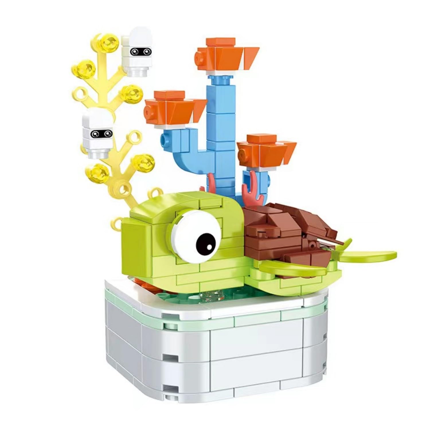 G5 Marine Animals DIY Building Blocks Set - 190 PCS Turtle, Plant, Sea Creature Mini Kit, Ocean Animal Toy Sets for Adults & Children