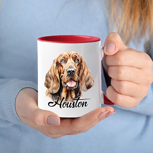 Vista 109 de Taza de café con nombre personalizado de pastor alemán, 11 15 onzas, taza de cerámica blanca de pastor alemán personalizado, regalos para hombres