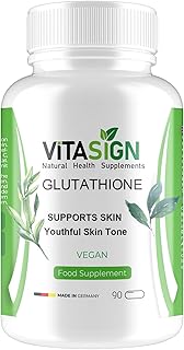 Premium Glutathione, Vegan Capsules, 90 Count – Supports Skin & Youthful Skin Tone