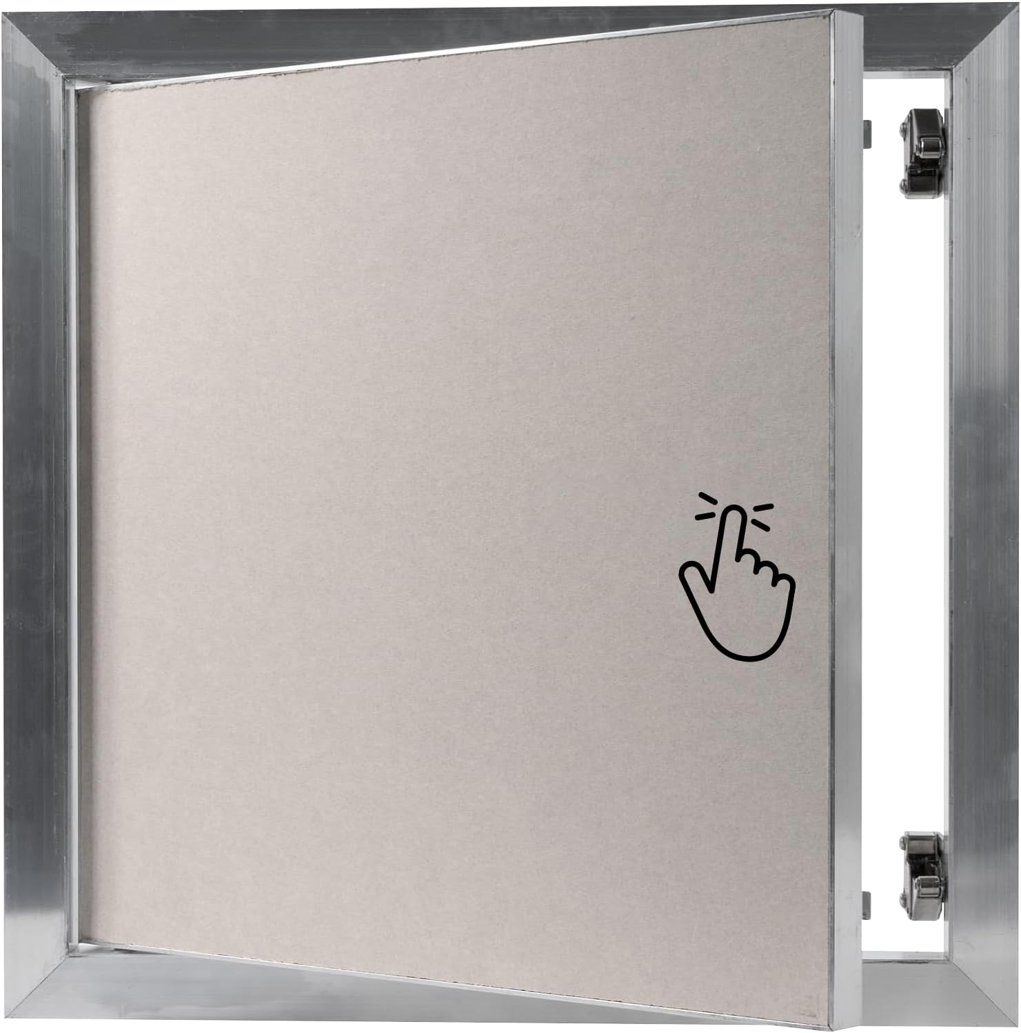 12" x 12" Inch Access Panel - Drywall Indoor Use - Opening Flap Cover Plate with Plasterboard - Box Door Lock - Door Latch - Inspection Hatch - Walls and Ceilings