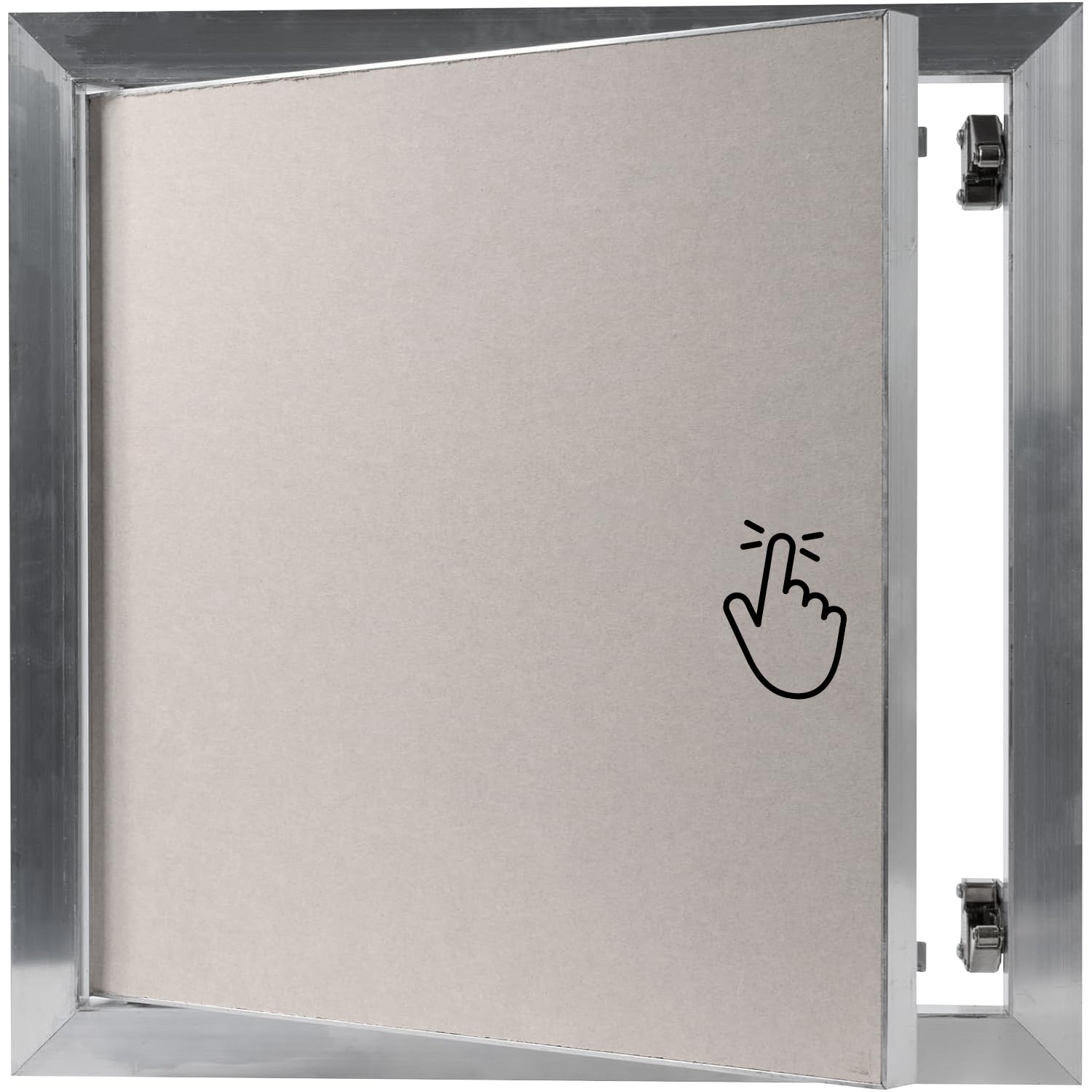 Repa Market 12 x 12 Inch Access Panel for Drywall with Aluminum Frame/Wall Hole Cover/Access Door Panel with Click Function – Heavy-Duty Service Hatch for Plumbing, Electrical, HVAC Access Door 12 x 12 Drywall - With Click function 1
