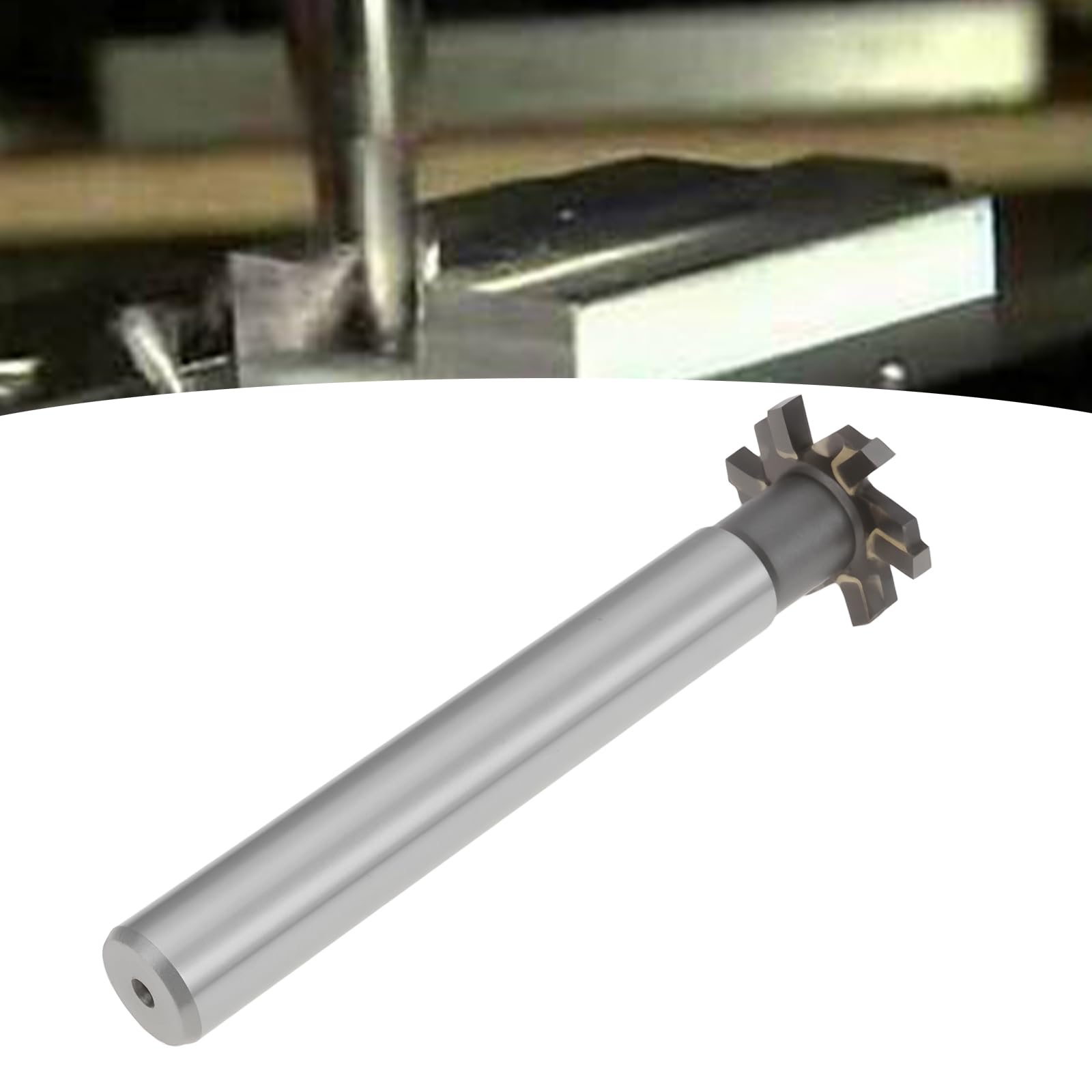SG Store T-Nut-Fräser mit 6 Nuten, 25 x 3 mm, für geschnittenes Metall, Holz, 12 x 90 mm