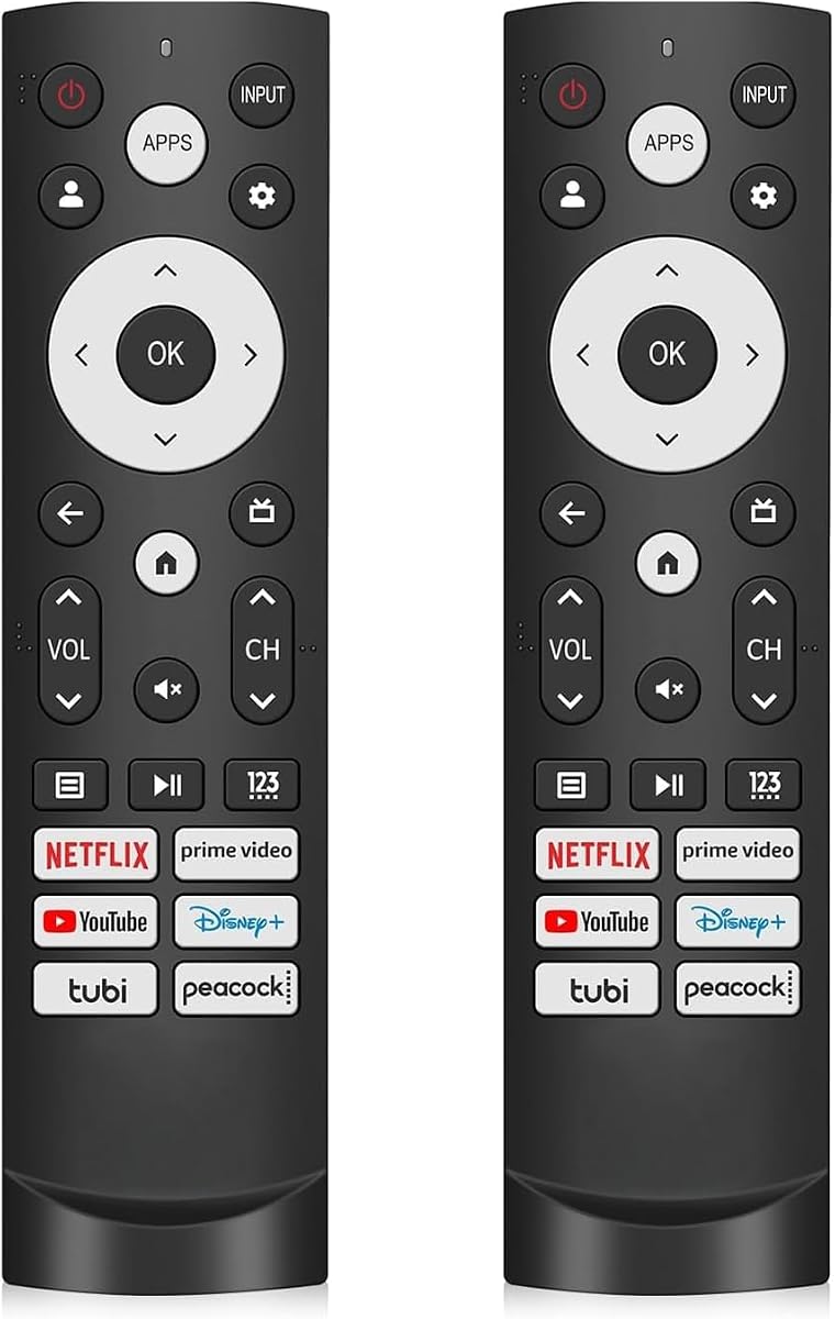 (Pack of 2) ERF3M90H Replacement Remote Control for Hisense Smart Google TV Series,for UHD 4K ULED Google TVs 65U8H 75U6H 75U8H 75A68H 55U7G,for Mini-LED ULED 4K TV Series(No Voice)