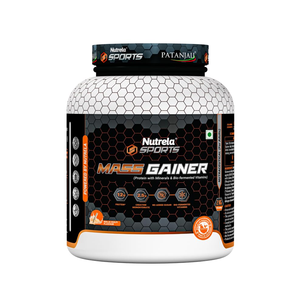 Sports Mass Gainer Powder -2 Kg (Malai Kulfi),1 Count,40 Servings