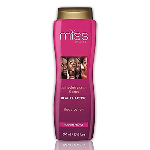 FAIR & WHITE -Miss White, Loción Corporal Iluminadora para la Piel 13.5 Fl oz 13.5 fl oz Loción Hidratante, Ayuda a Reducir los pigmentos en